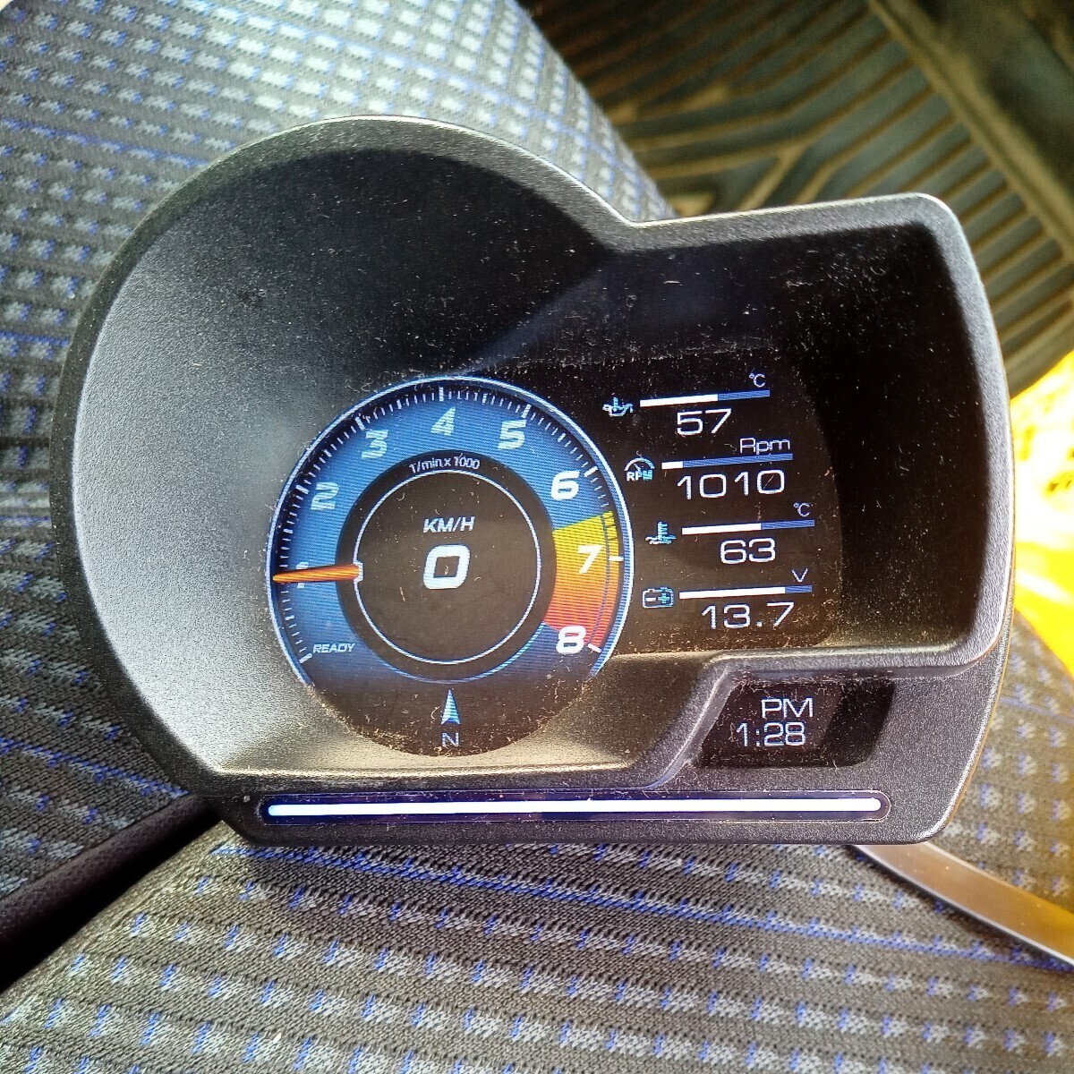 スマートゲージ　OBD+GPS　速度　ブースト計　油温　水温　電圧　エンジン回転　時計　追加メーター　OBD接続　故障診断コネクター接続_画像6