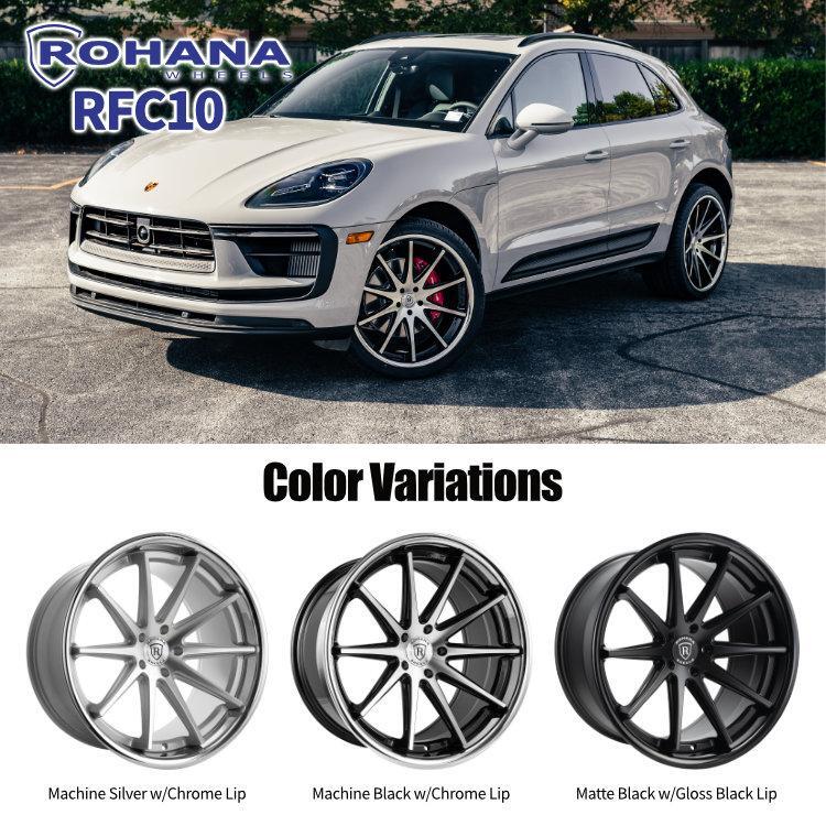 ROHANA RFC10 20インチ 20x9.0J 5/120 +35 MS マシンシルバー クロームリップ 新品ホイール1本価格_画像2