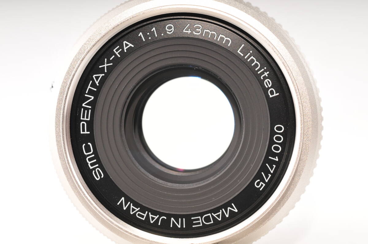 極美品 PENTAX SMC FA 43mm f1.9 SL Limited Lens Silver ペンタックス 一眼レフ カメラ 単焦点 レンズの画像9