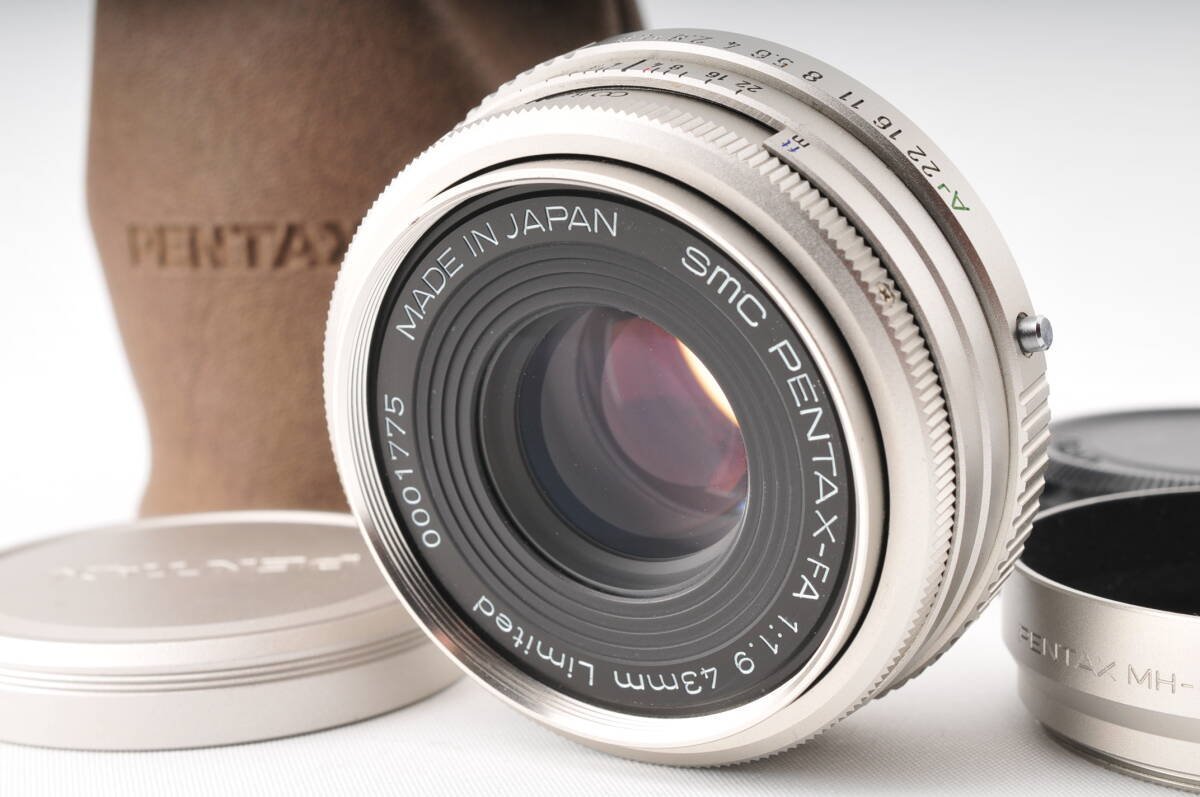 極美品 PENTAX SMC FA 43mm f1.9 SL Limited Lens Silver ペンタックス 一眼レフ カメラ 単焦点 レンズの画像1