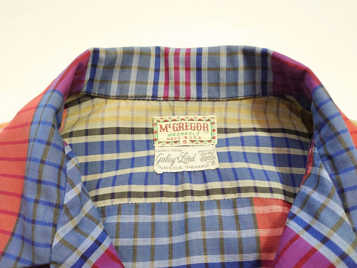 50s Mcgregormakrega- open color shirt Vintage open color shirt Vintage makrega-60s