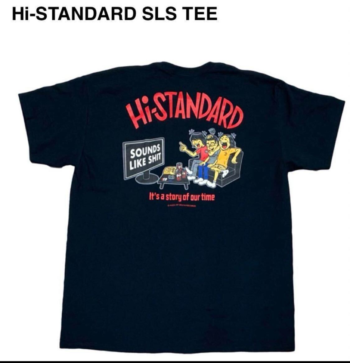 新品 Hi-STANDARD SLS Tシャツ XL 黒 ハイスタ kenyokoyama pizza of death 横山健 fatwreck NOFXの画像1