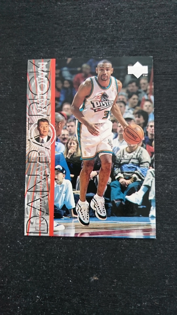 1997年UPPER DECK製NBA DETROIT PISTONS「GRANT・HILL」トレーディングカード1枚/グラント・ヒル デトロイトピストンズ FILA_画像1