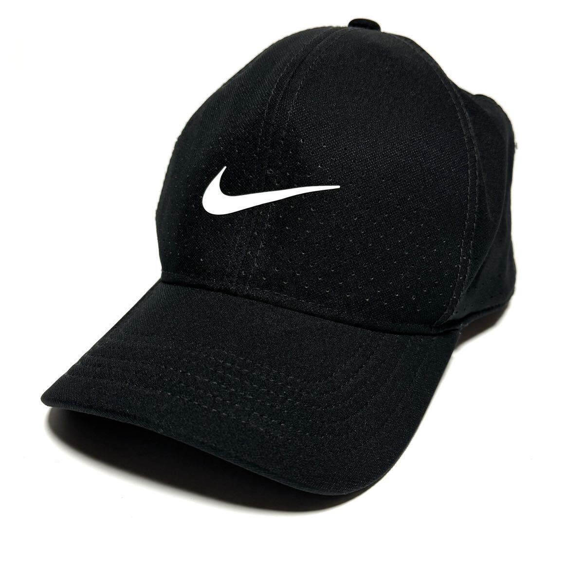ナイキNIKE 内寸58㎝　ドライフィット　帽子　キャップ　メンズ　ブラック　ゴルフ　ランニング　スポーツ　バスケ_画像1