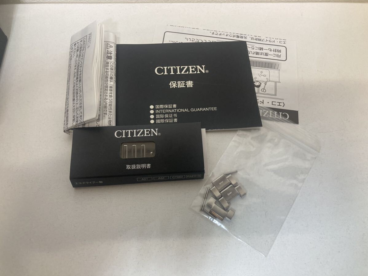 CITIZEN エコドライブ　BJ6484-50A GN-4-S→9 可動品　美品　Eco Drive シチズン　ソーラータイプ　腕時計_画像6