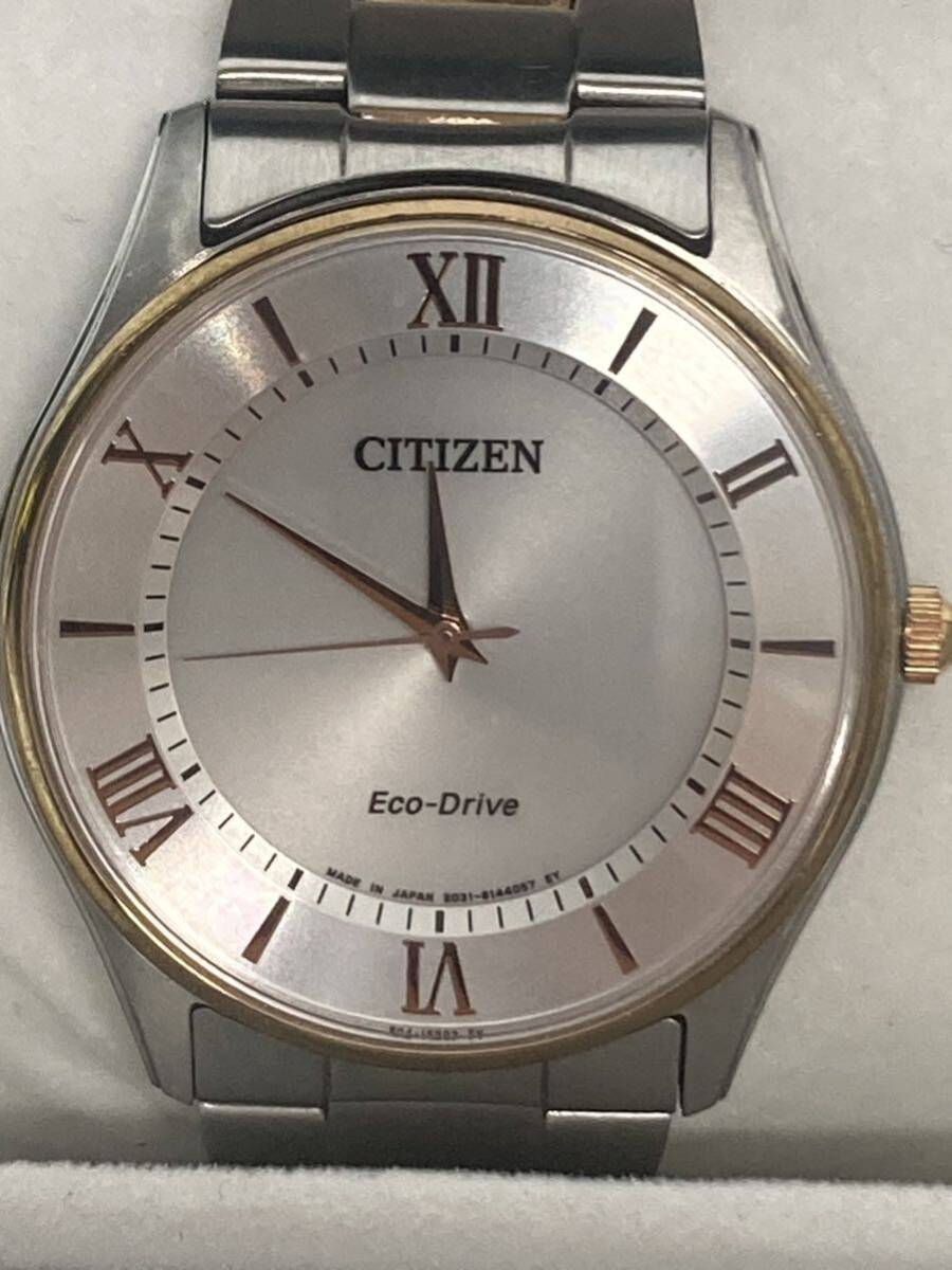 CITIZEN エコドライブ　BJ6484-50A GN-4-S→9 可動品　美品　Eco Drive シチズン　ソーラータイプ　腕時計_画像3