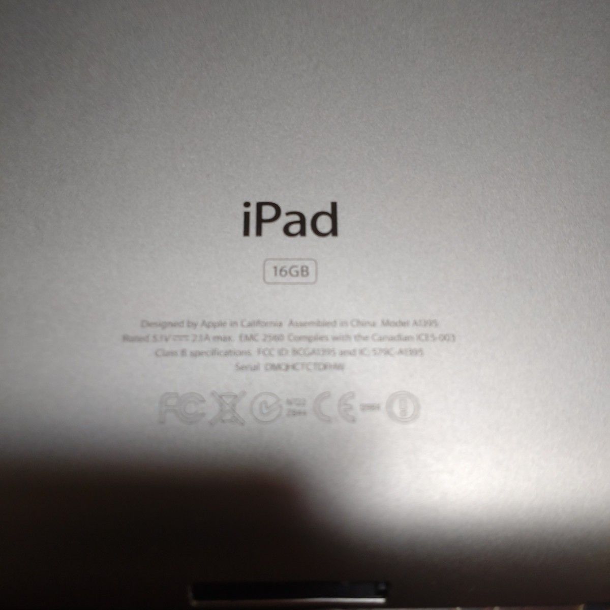 【ジャンク品】iPad本体のみ 16GB Apple