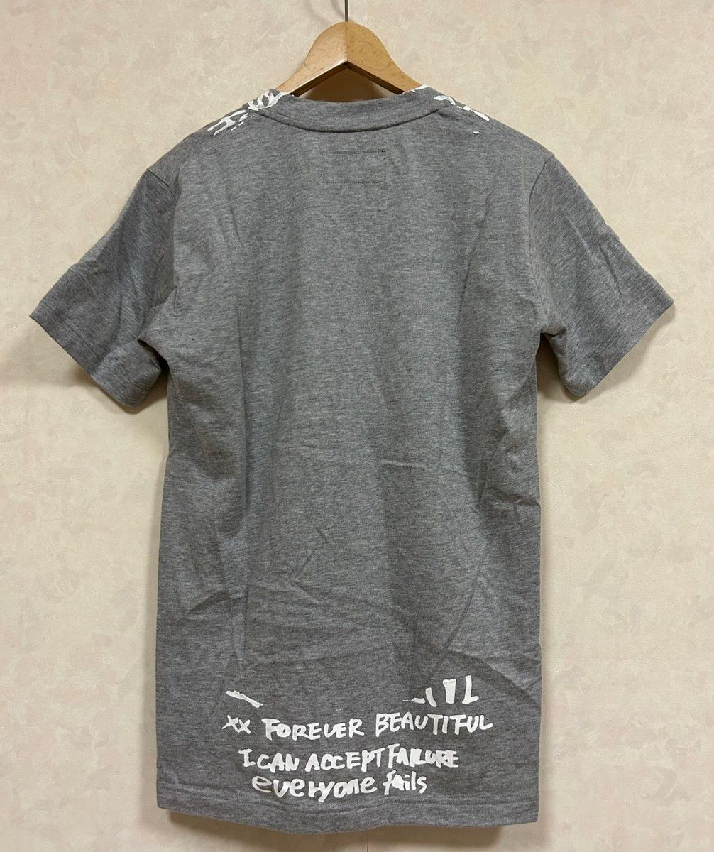 attack the mind 7 日本製 コットン100% メンズ 半袖カットソー Tシャツ グレー サイズ3 Lサイズ