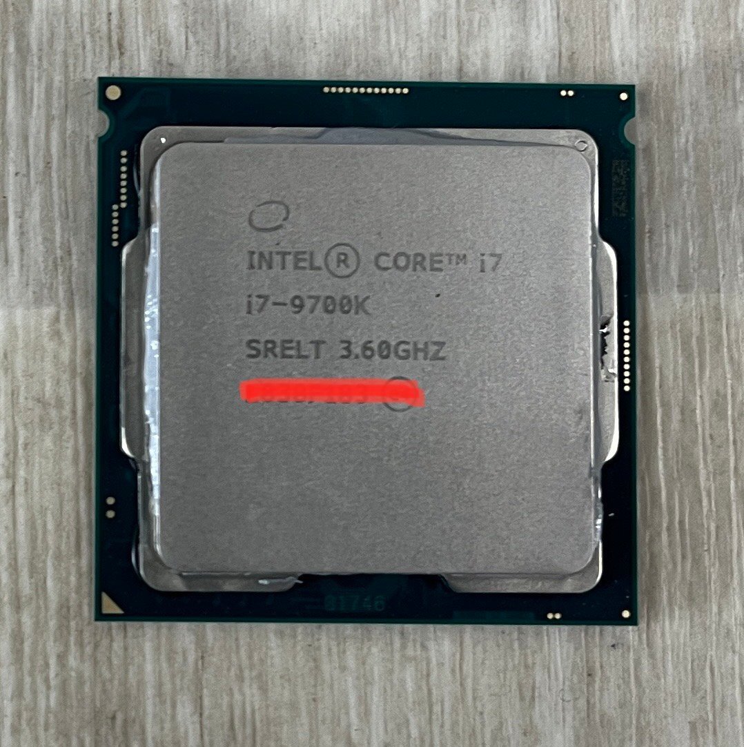 ■送料無料■　CPU Intel CORE I7-9700ｋ 3.60GHZ 動作確認済み　　在庫複数あり_画像1
