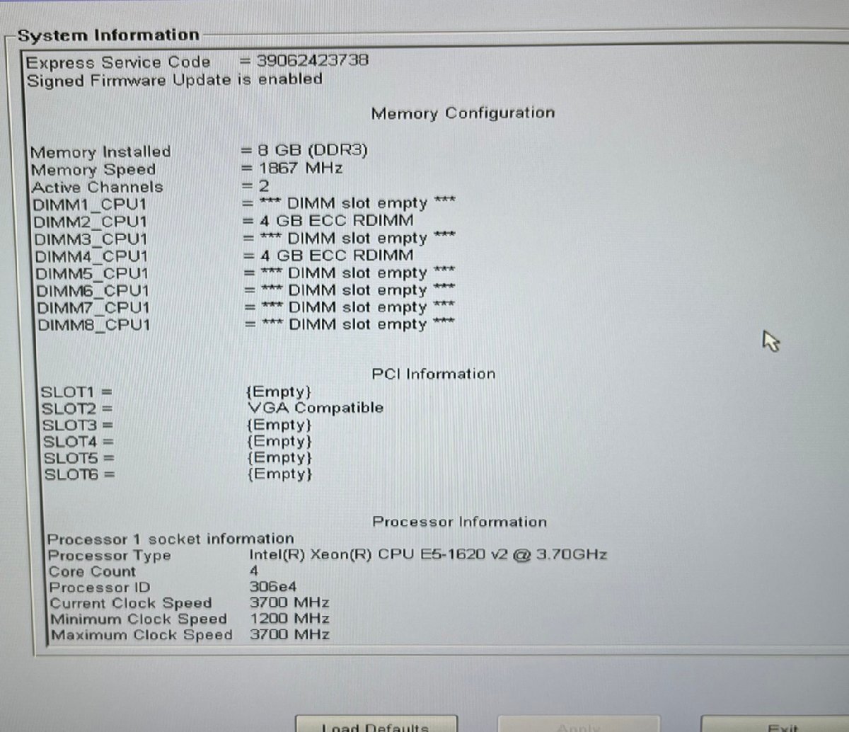  Junk DELL PRECISION T3610 XEON E5-1620 V2 3.7GHz memory 8GB/HDD less AMD W5000 BIOS electrification has confirmed 