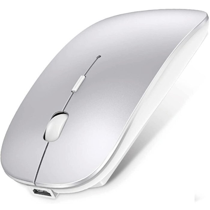 新品／未使用品 ワイヤレスマウス Bluetooth 5.0 マウス 無線 超薄型 静音 充電式 省エネルギー 2.4GHz 高精度 持ち運び便利の画像1