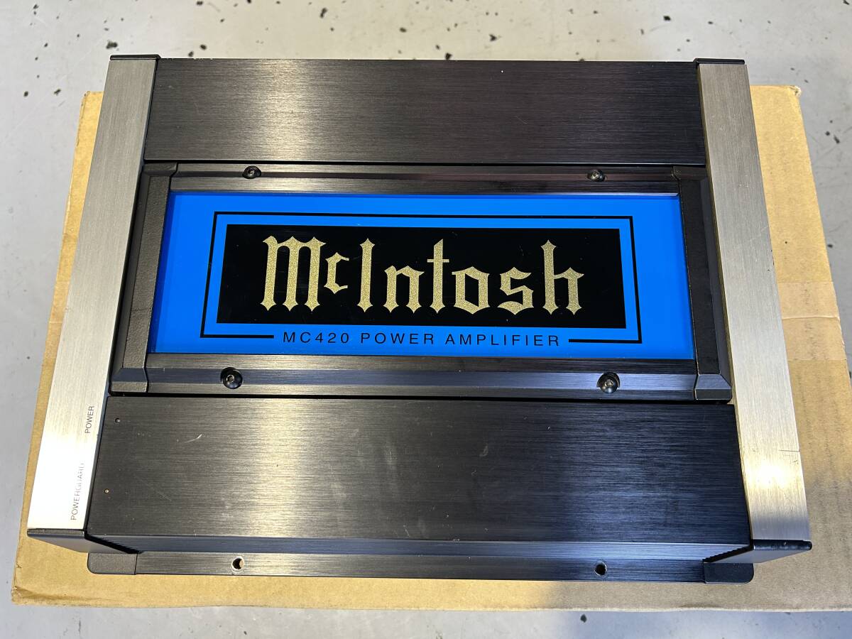 Mcintosh マッキントッシュ MC420 正規品 50Wx4 4ch,3ch,2ch パワーアンプ 動作確認済みの画像1