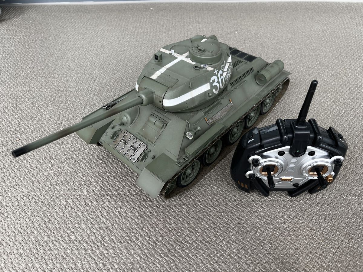 童友社　1/16 大型戦車RC ソビエト中戦車 T-34/85（赤外線バトルシステム付）_画像1