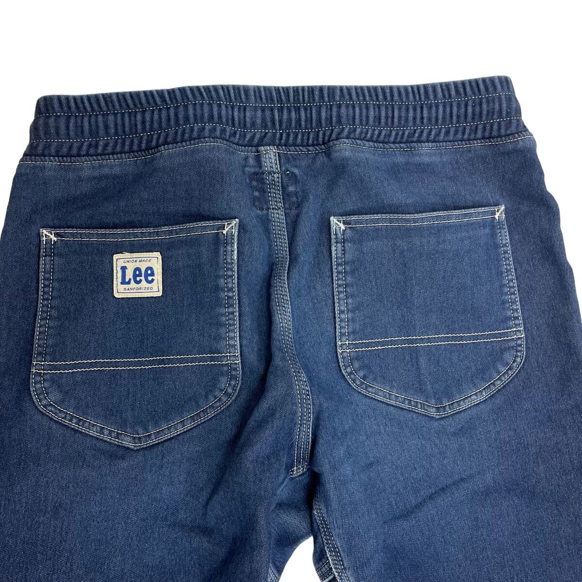 Lee × for And A / リー アンドA メンズ デニムパンツ サルエルパンツ ジョガーパンツ Mサイズ ブルー ストレッチ O-2093の画像4