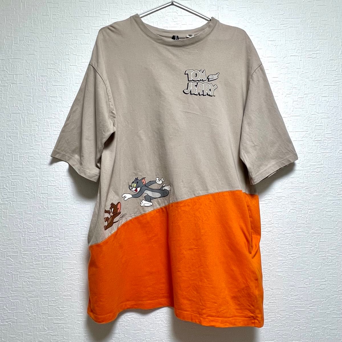 トムとジェリー　Tシャツ　古着　ヴィンテージ　H&M ワンピ　部屋着　パジャマ