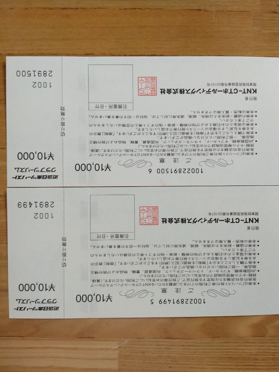 ★近畿日本ツーリスト旅行券★２万円（1万円×2枚）の画像3