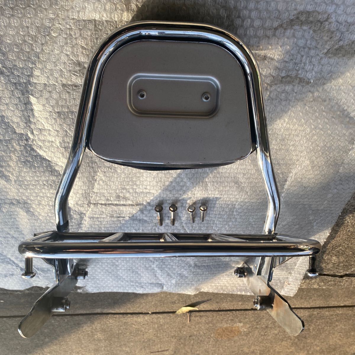  selling out rare Eliminator 250V rear carrier back rest sissy bar tandem pad KAWASAKI Kawasaki Kawasaki 