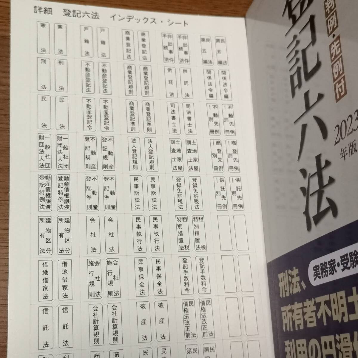 送料無料 中古美品 2023年版 詳細 登記六法 判例・先例付 定価 送料無料 中古美品 2023年版 詳細 登記六法 判例・先例付 定価