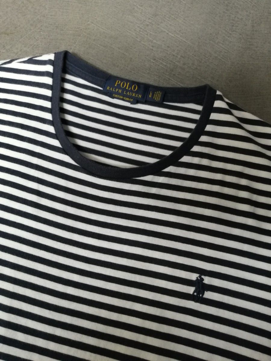  POLO RALPH LAUREN ポロラルフローレン　半袖Ｔシャツ　ボーダー　メンズL