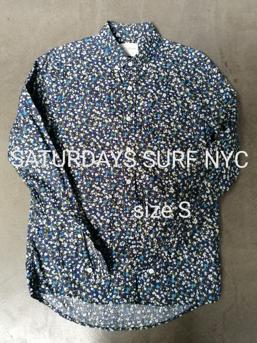 SATURDAYS SURF NYC サタデーズサーフ 長袖シャツ　メンズS 花柄