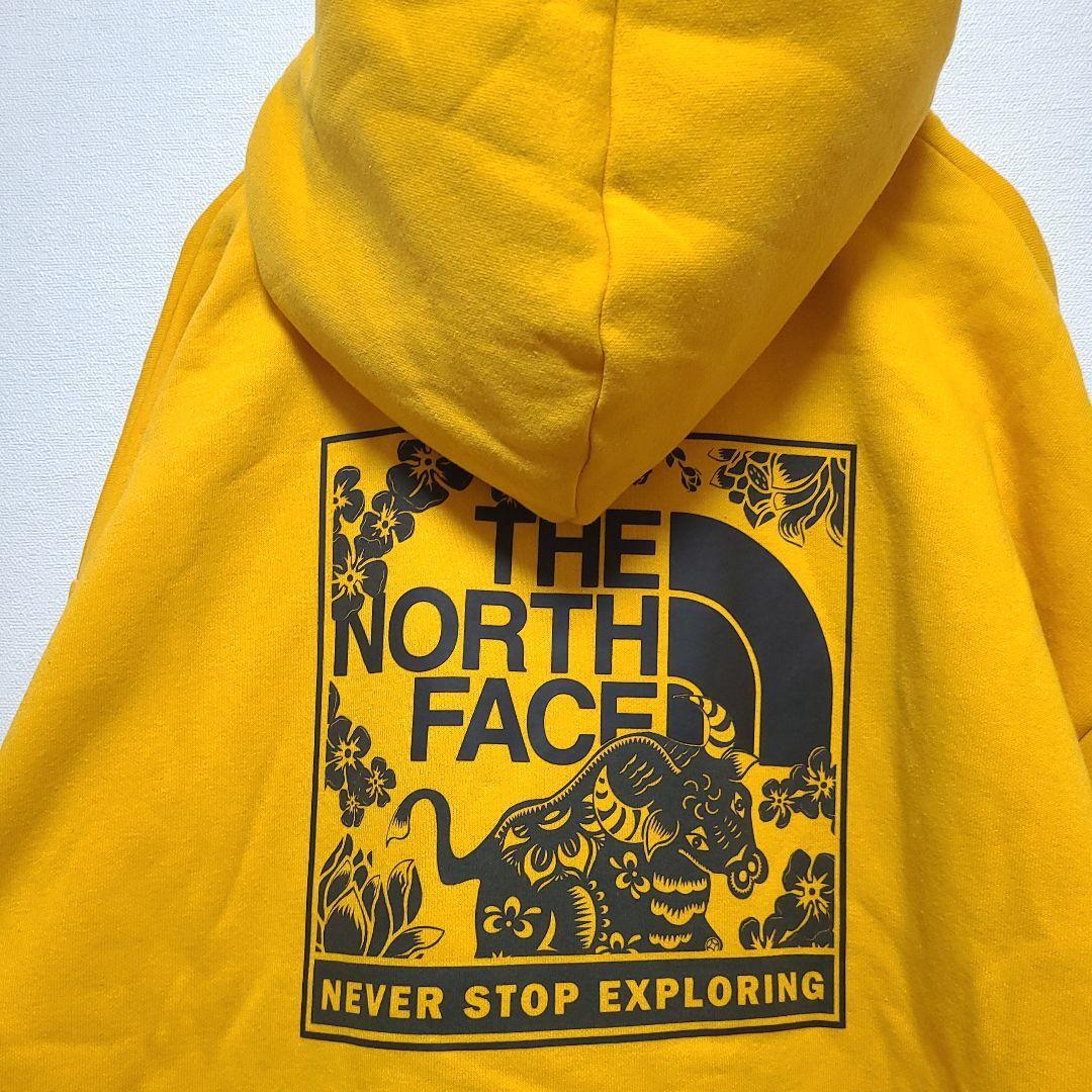 3XL ノースフェイス パーカー オレンジ 沖縄 スウェット ハーフドーム　THE NORTH FACE