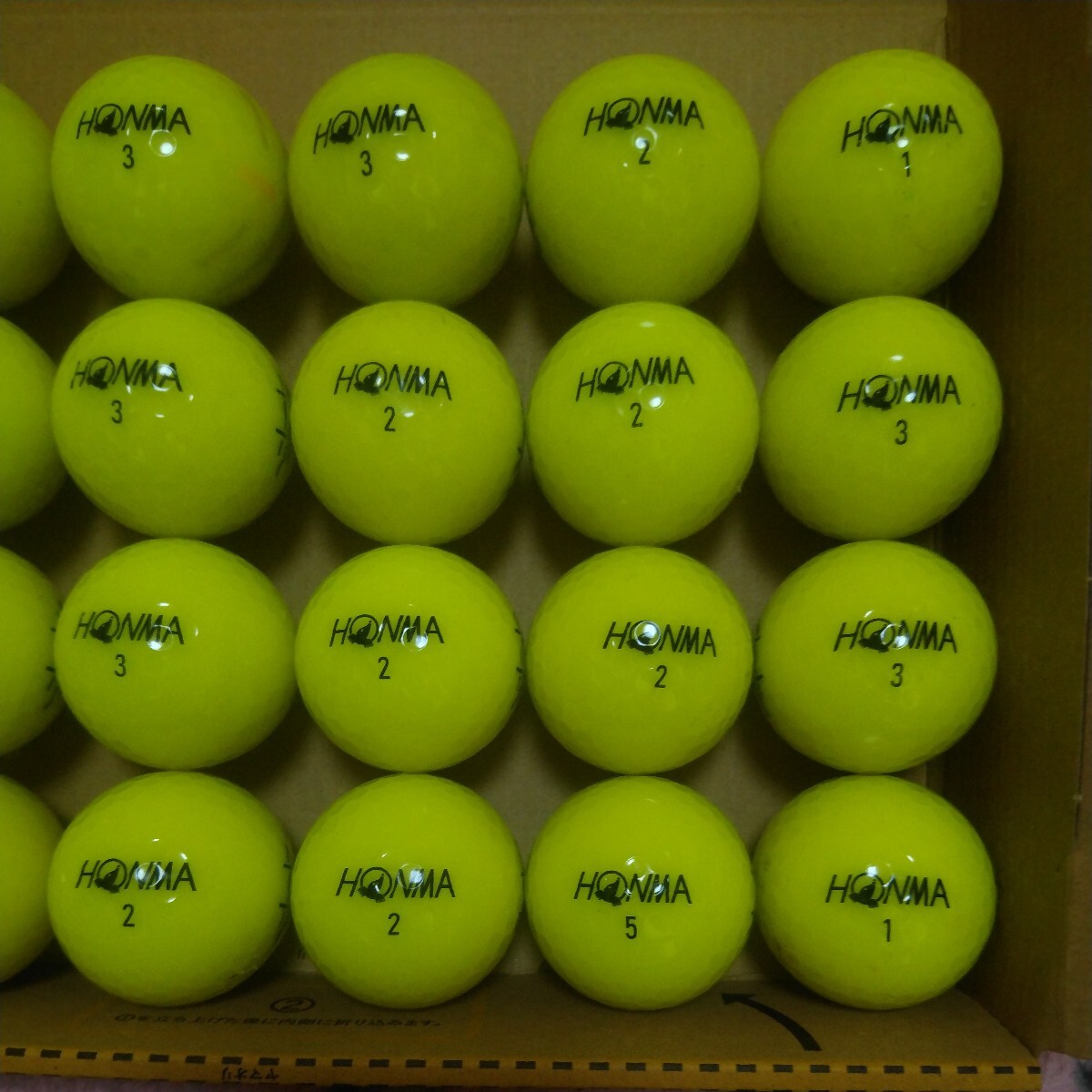 【人気】本間ゴルフSPEED MONSTER黄色ロストボール24球  HONMAの画像3
