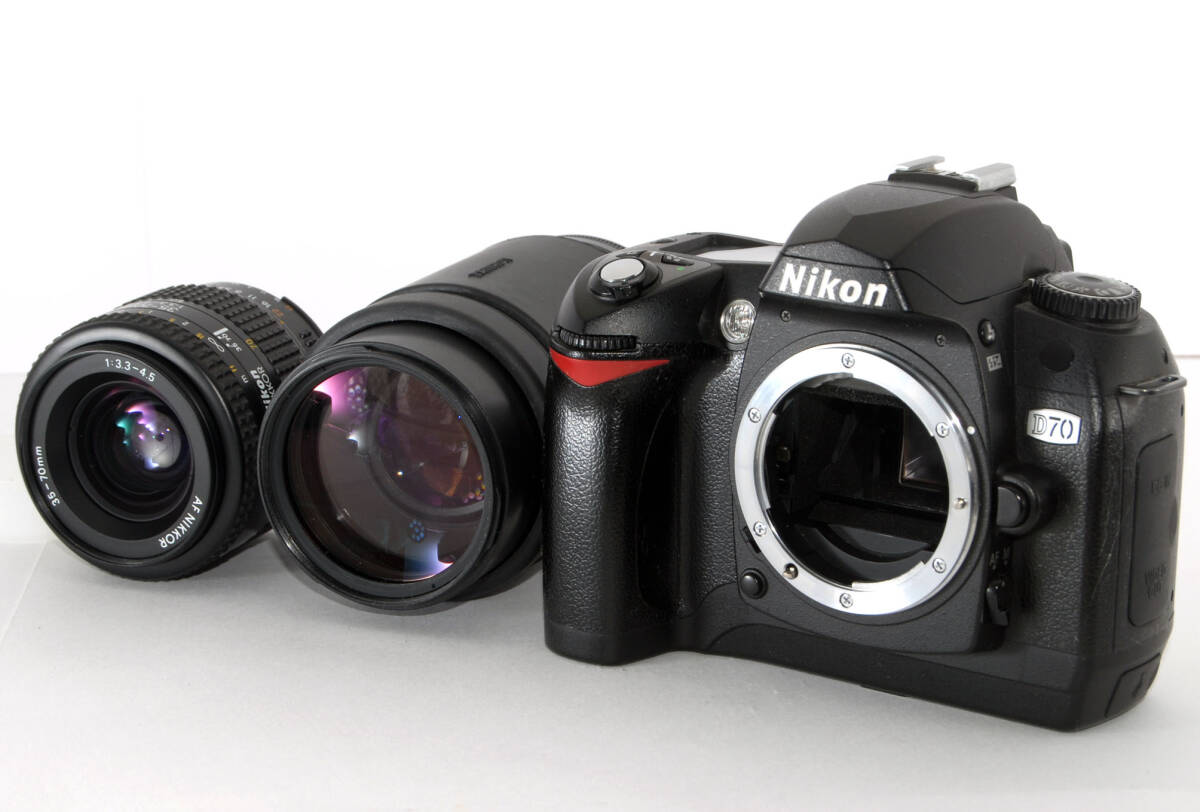 ◆初心者入門＆付属品多数◆ Nikon ニコン D70 超望遠Ｗズームレンズセットの画像4