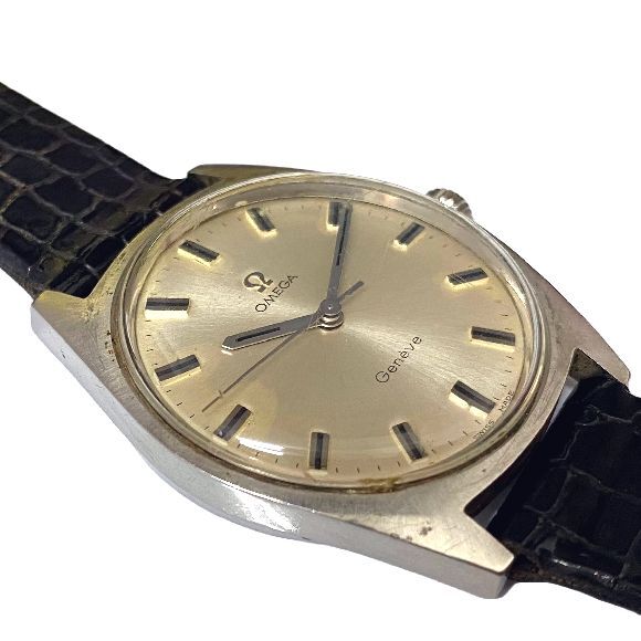 G8454★1円～【オメガ】Cal.601 ジュネーブ 手巻き メンズ腕時計★ジャンク・アンティーク・1970年代製造_画像4