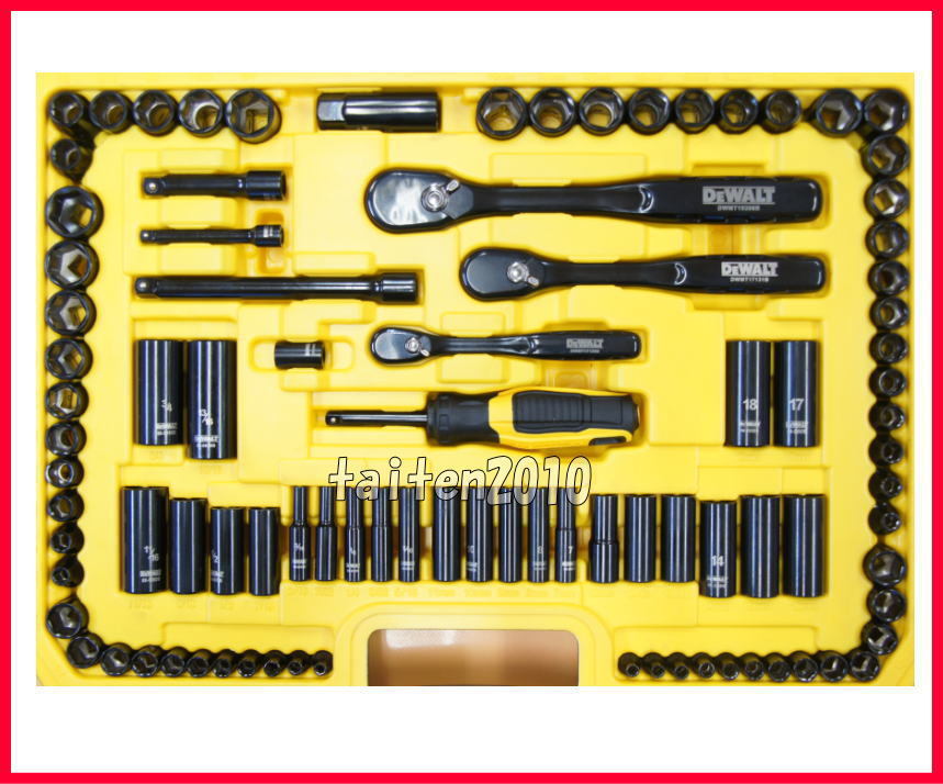 | new goods! newest | Daewoo .rutoDEWALT 184 piece! millimeter! -inch tool set! high class black plating finishing! car! bike, ship, agricultural machinery and equipment, Ame car etc.. maintenance 