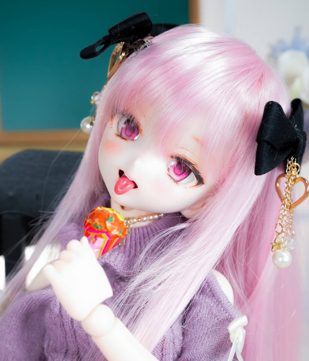 きゃとろん*DDH-10SW肌ソフビ盛り開口カスタムヘッド+おまけ きゃとろん*DDH-10SW肌ソフビ盛り開口カスタムヘッド+おまけ