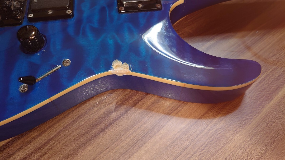 エレキギター GrassRoots グラスルーツ HORIZON ホライゾン ESP レアなセットネックモデル EMGピックアップの画像7