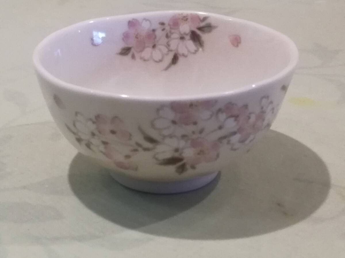 ★美品★安達瞳子 飯椀 花ざくら 第一陶器_画像1