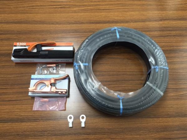 送料安い 新品 富士電線 溶接用 WCT14SQ 20m 付属品付 (ホルダー+アースクリップ+端子2個) 領収書可