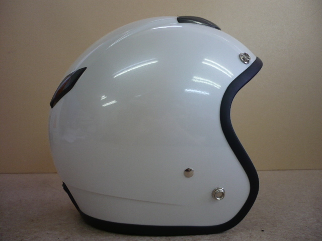 8955.未使用 タグ付き 南海部品 ジェットヘルメット ZEUS NAZ-201 パールホワイト サイズ：フリーの画像4