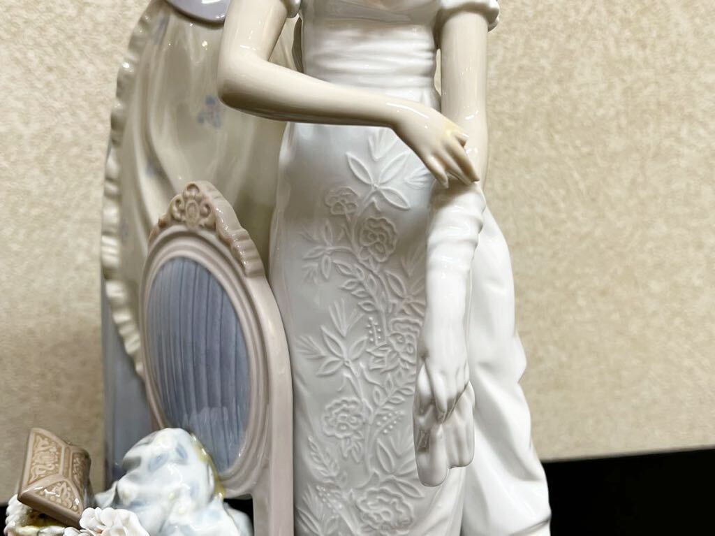 A471 LLADRO　リヤドロ　1494　ウエディングドレス　花嫁　ブーケ　女性　フィギュリン　陶器　置物　オブジェ _画像6