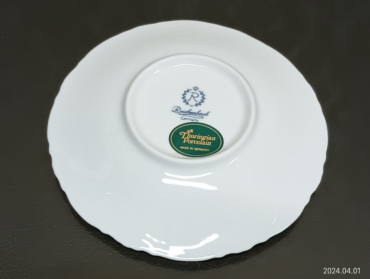 A467 未使用 Thuringian Porcelain ライヒェンバッハ チューリンゲン ポーセレン 陶磁器 小皿5枚セットの画像4