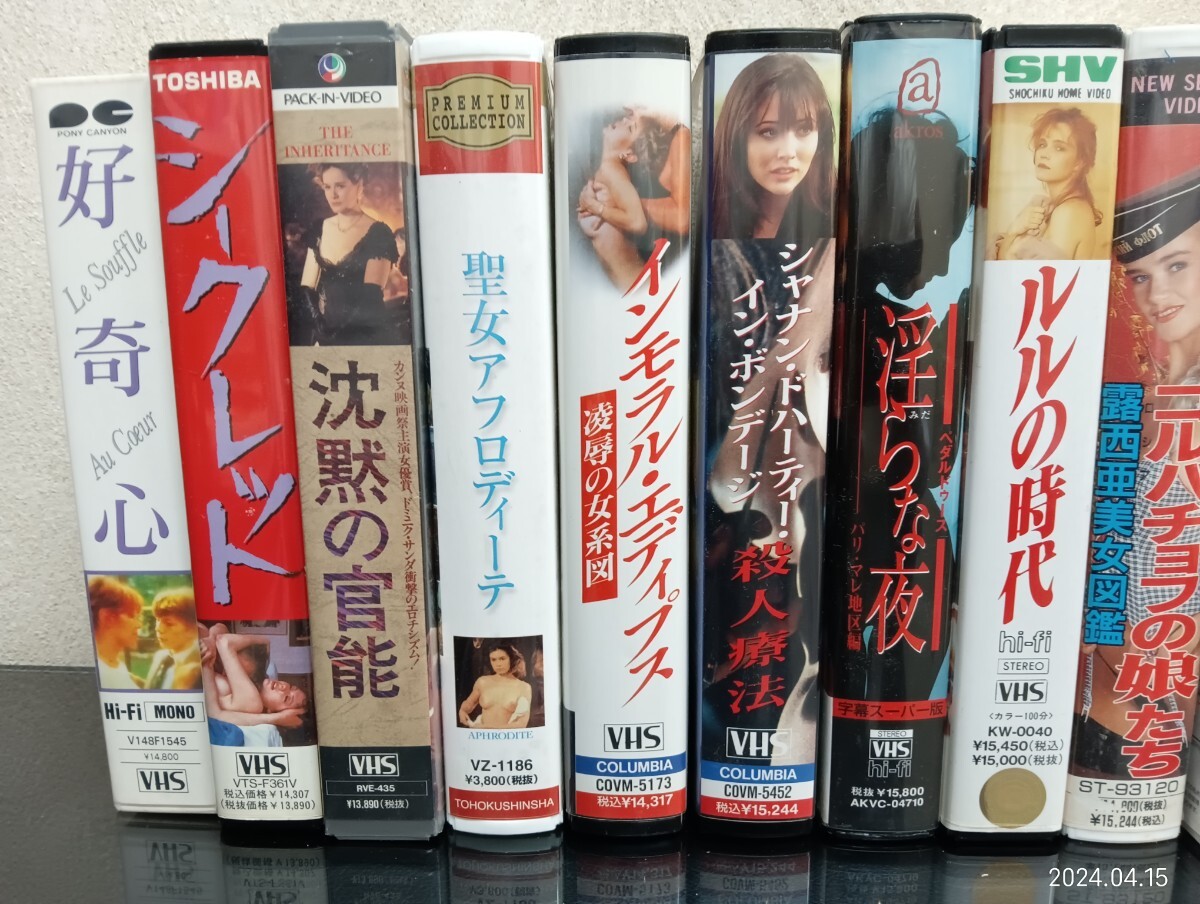 C28 海外映画 洋画 ビデオ VHS 15点まとめ シークレット 好奇心 インモラル・ダンサー フランスの女 ゴルバチョフの娘たちなどの画像3