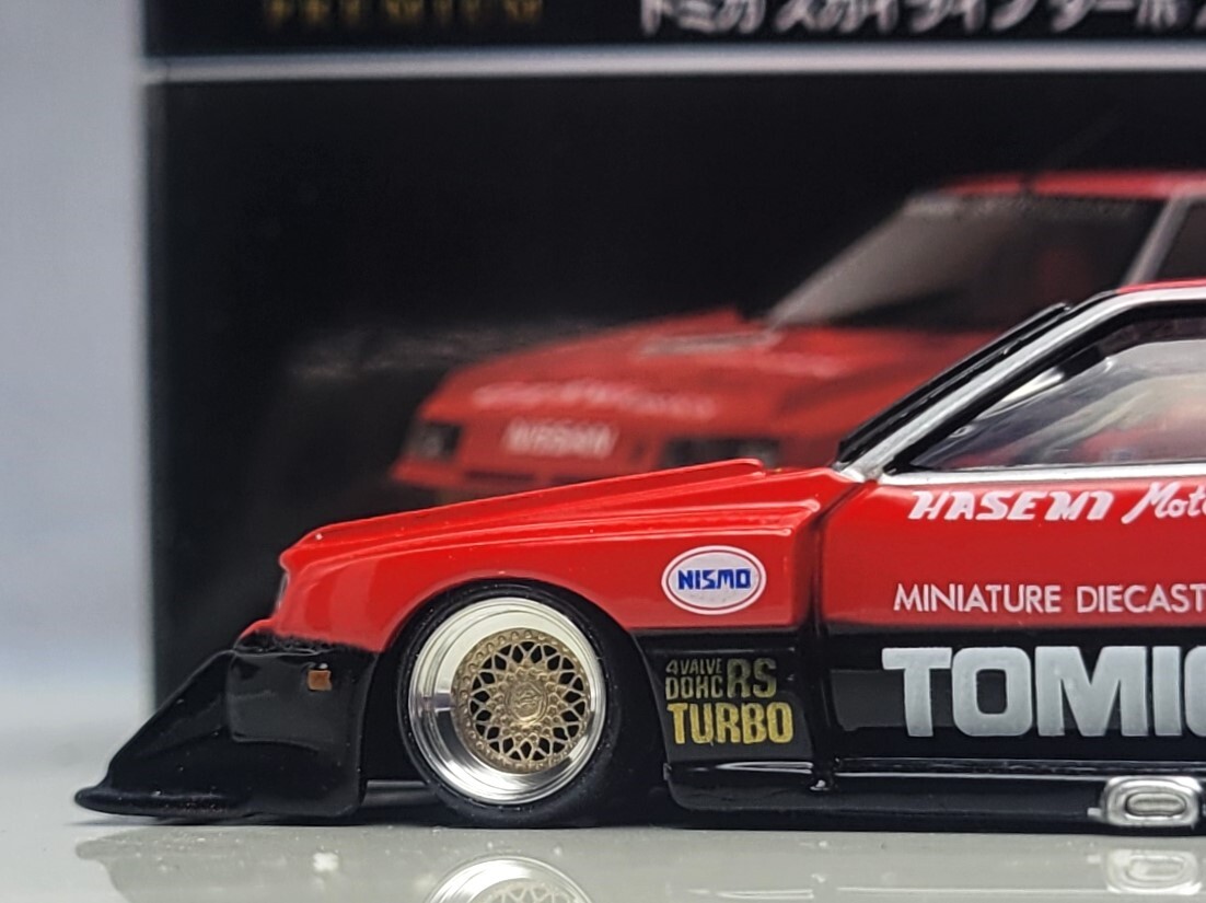 1/63 日産 スカイライン改 HT ２０００ ターボ RS BBS RS ホイール アルミ製 深リム 街道レーサー トミカプレミアムの画像8