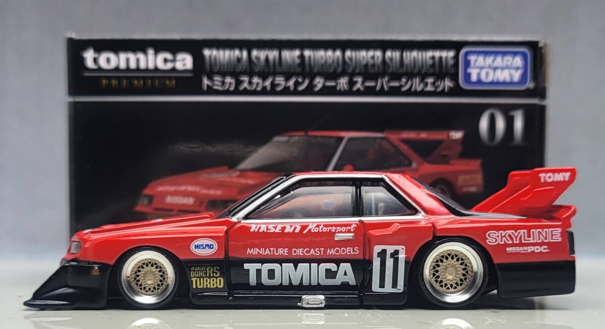 1/63 日産 スカイライン改 HT ２０００ ターボ RS BBS RS ホイール アルミ製 深リム 街道レーサー トミカプレミアムの画像4