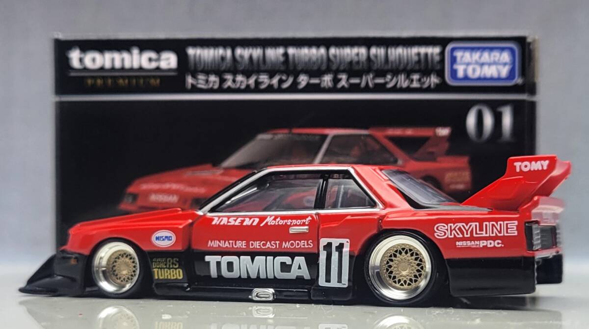 1/63 日産 スカイライン改 HT ２０００ ターボ RS BBS RS ホイール アルミ製 深リム 街道レーサー トミカプレミアムの画像5