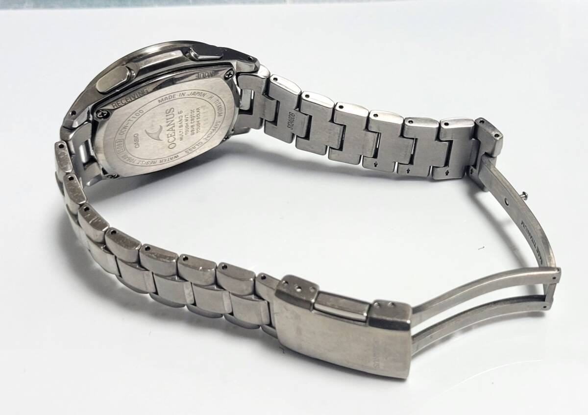 CASIO カシオ OCEANUS オシアナス OCW-T100 中古 美品 タフソーラー メンズ チタン マルチバンド6 メンズ 腕時計の画像8