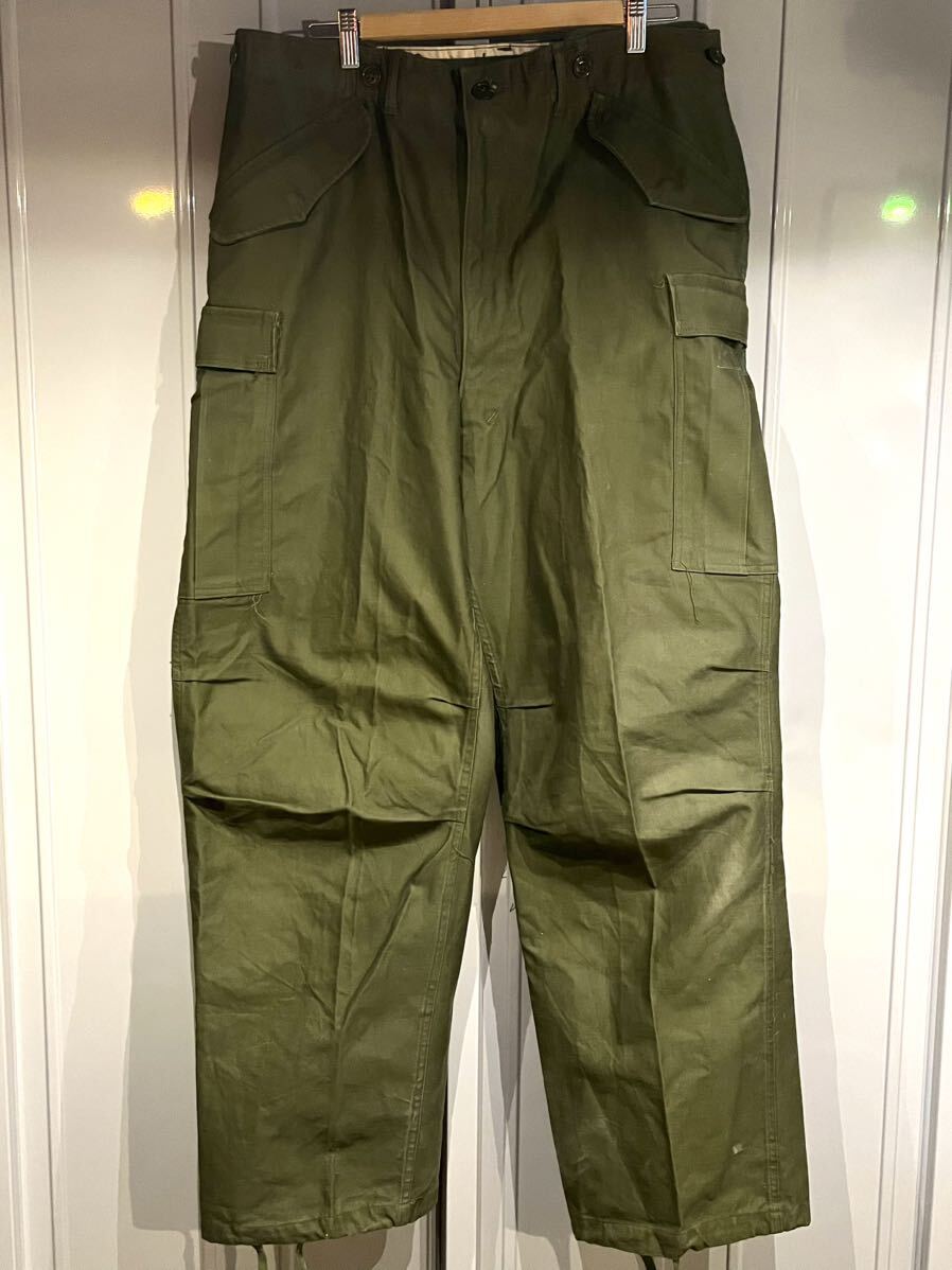 1952年12月製 米軍実物 M-1951 FIELD TROUSERS L-M M-51 1950年代 カーゴ パンツ U.S.ARMY / M-65 OG-107ミリタリー