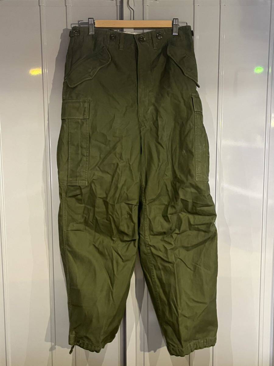 1951年製 米軍実物 M-1951 FIELD TROUSERS R-S M-51 1950年代 カーゴ パンツ U.S.ARMY / M-65 OG-107_画像1