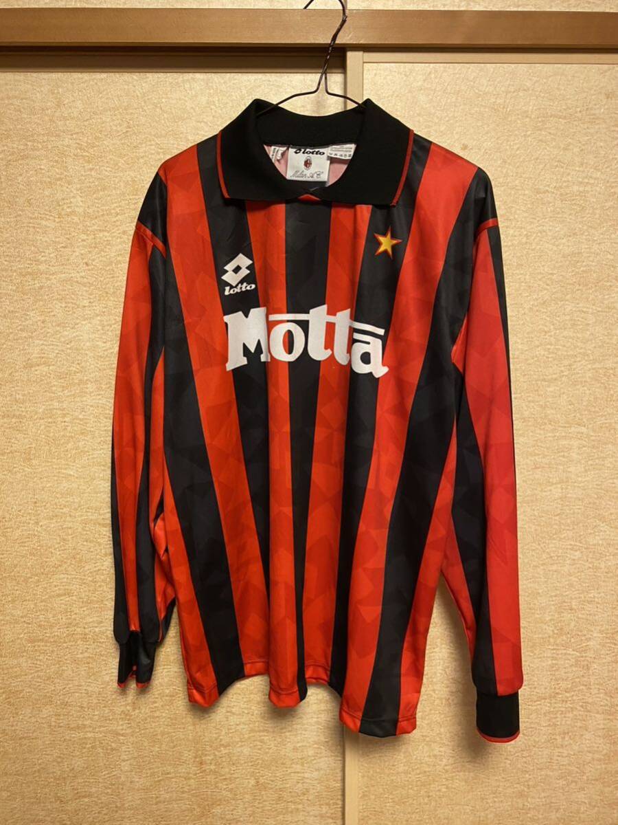 1993-94 ACミラン ホーム ユニフォーム 長袖 lotto セリエA 3 1993-94 ACミラン ホーム ユニフォーム 長袖 lotto セリエA 3