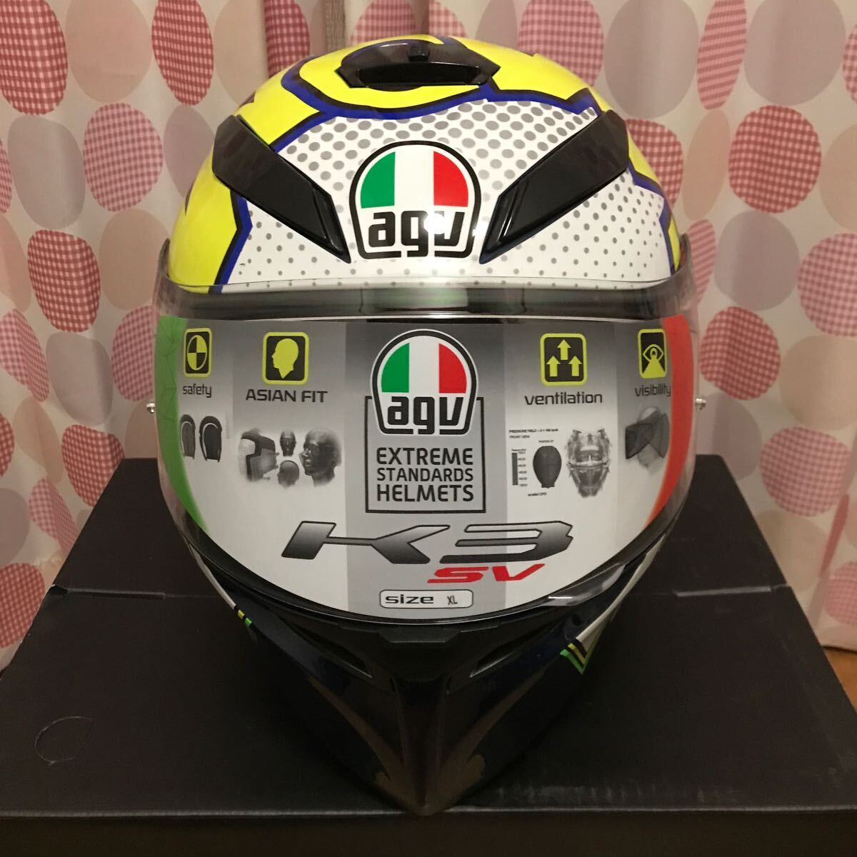 AGV フルフェイスヘルメット k3sv サイズＸＬ 中古品の画像2