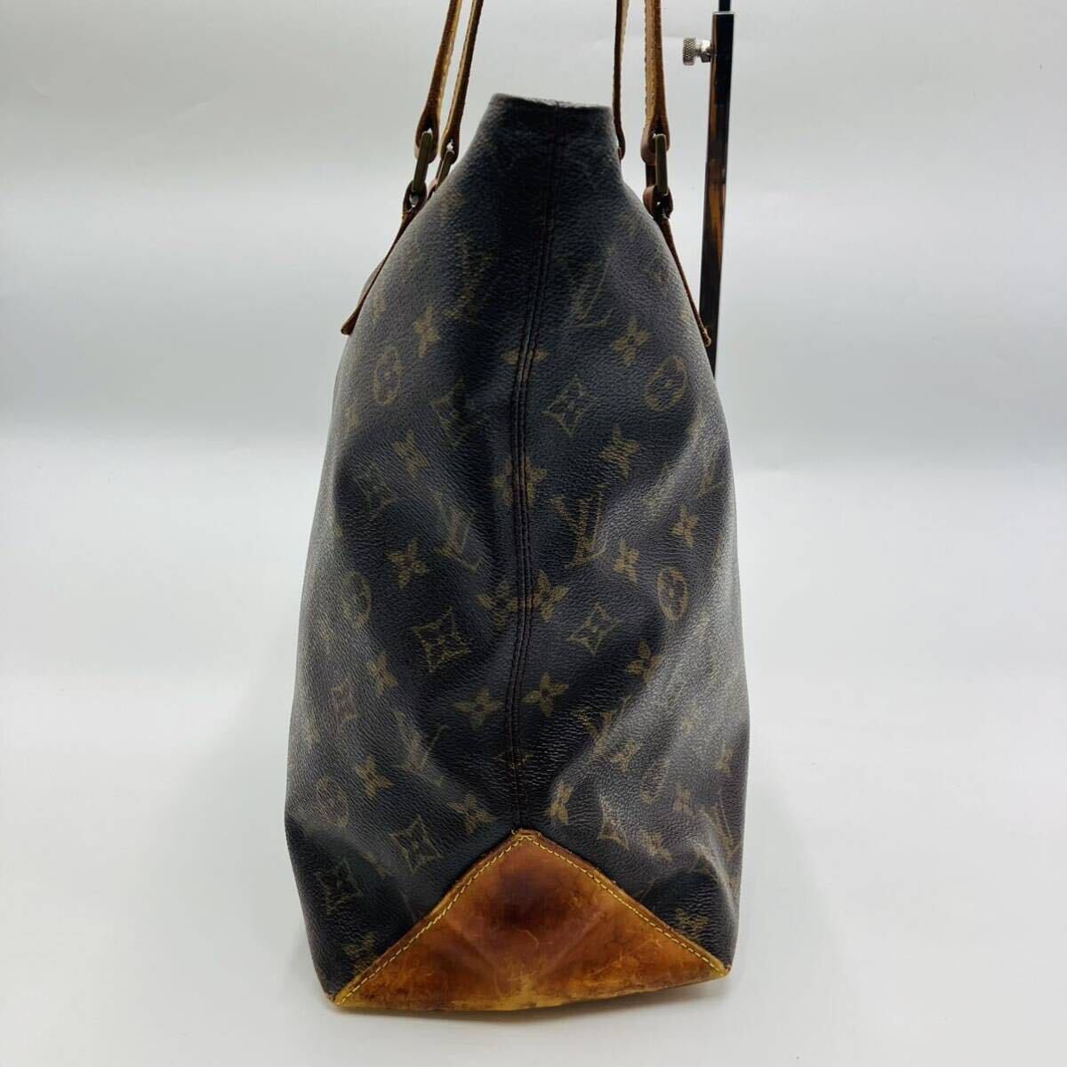 1円【至高の逸品】LOUIS VUITTON ルイヴィトン カバメゾ トートバッグ ハンド ショルダー モノグラム ブラウン 大容量 メンズ レディースの画像5