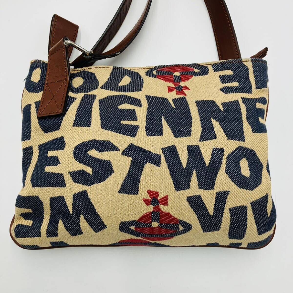 1 jpy [ ultimate beautiful goods ]Vivienne Westwood Vivienne Westwood big o-b shoulder bag Cross body pouch men's lady's 