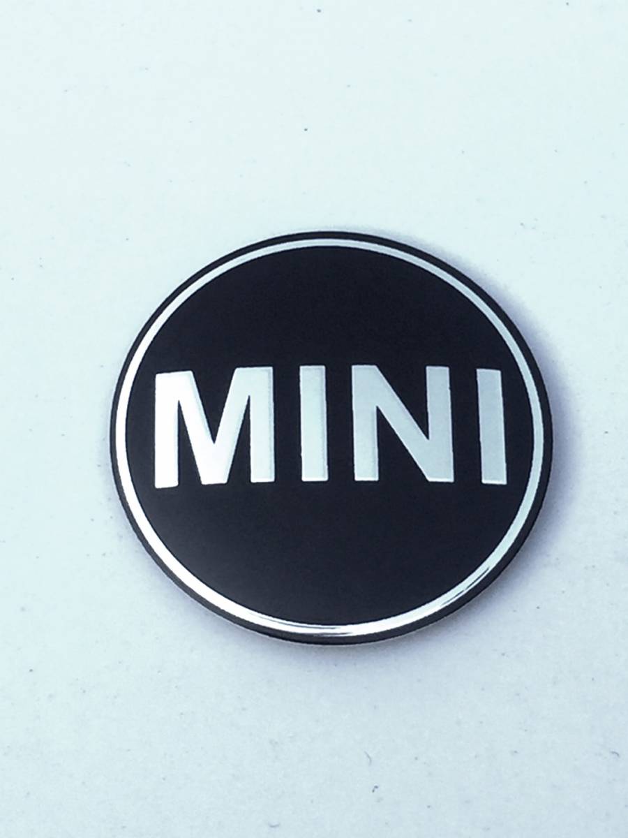 #43.#MINI Mini Cooper ONE emblem R50 R56 easy repair curve has processed . sticker front rear bonnet trunk BMW aluminium 