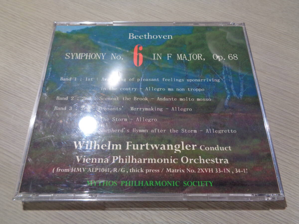 ミソス/フルトヴェングラー,WILHELM FURTWANGLER,VIENNA PHILHARMONIC/BEETHOVEN:SYM NO.6 PASTRAL(HMV ALP 1041(MYTHOS:NR-5022 GOLD CD-Rの画像4