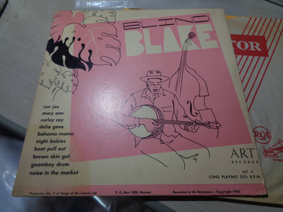 ブラインド・ブレイク,BLIND BLAKE AND HIS ROYAL VICTORIA CALYPSO ORCHESTRA(USA/ART:ALP-6 GREEN/SILVER DG LABEL FLAT DISC 10” LP_画像1